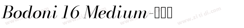 Bodoni 16 Medium字体转换